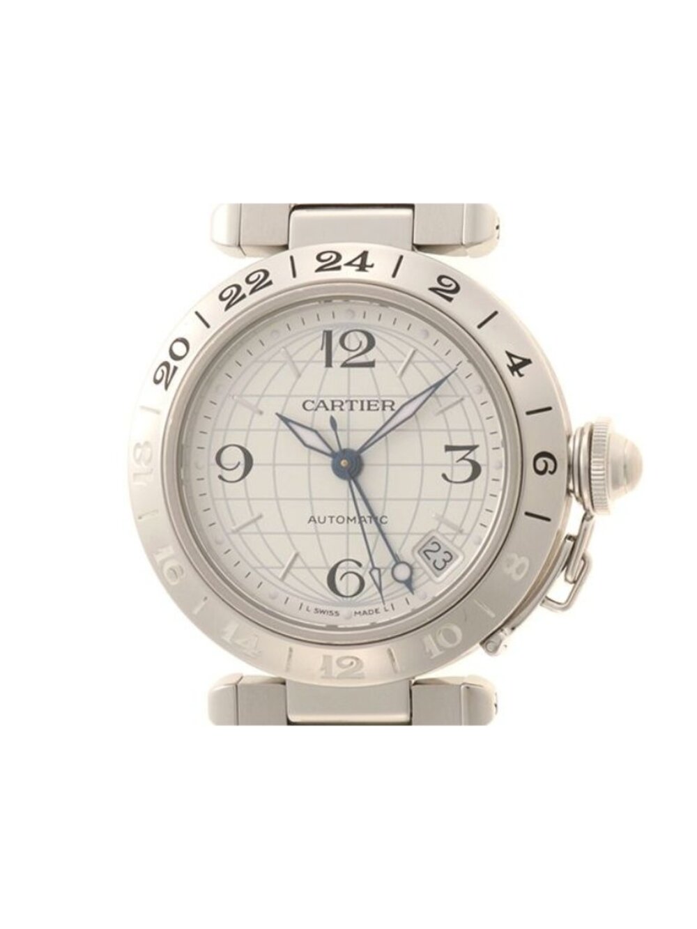 Cartier Pasha C ME Liddy Anwatch Stainless Steel Silver Watch